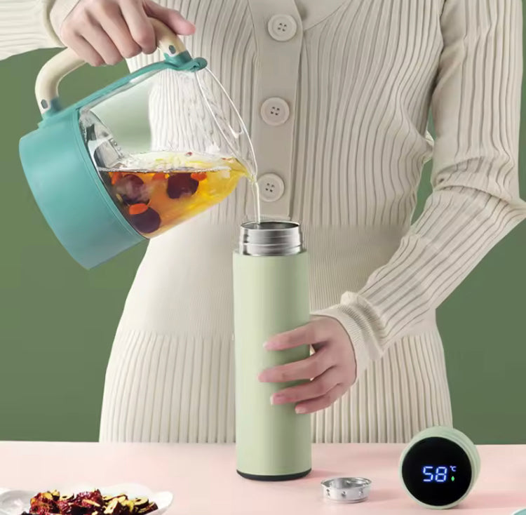 500ML LED Temperature Display Bottle, Stainless Steel Intellective Thermos with Double Bottom, Smart Vacuum Insulated Water Bottle 500ML LED Temperature Display Bottle, Stainless Steel Intellective Thermos with Double Bottom, Smart Vacuum Insulated Water Bottle
